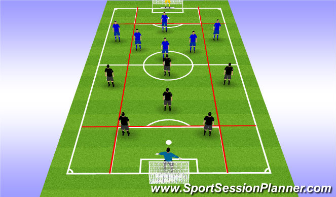 Football/Soccer Session Plan Drill (Colour): SMALL SIDED GAME