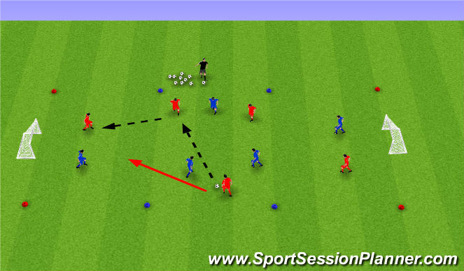 Football/Soccer Session Plan Drill (Colour): Global