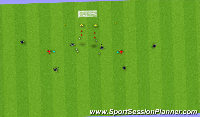 Football/Soccer Session Plan Drill (Colour): Animation 1