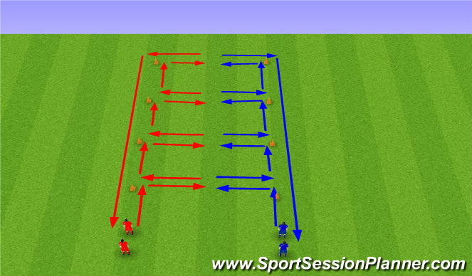 Football/Soccer Session Plan Drill (Colour): Up and Bounce