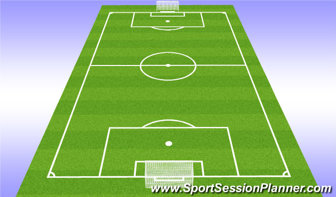 Football/Soccer Session Plan Drill (Colour): 6v6