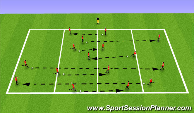 Football/Soccer Session Plan Drill (Colour): Technical Warm-Ups : Working in Pairs