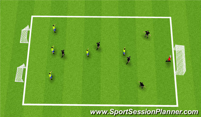 Football/Soccer Session Plan Drill (Colour): Wv