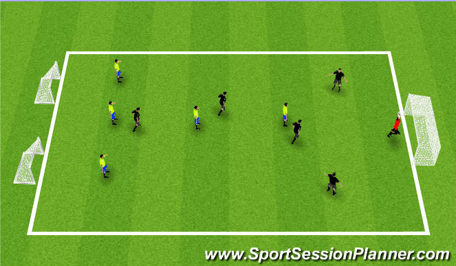 Football/Soccer Session Plan Drill (Colour): Wv 2