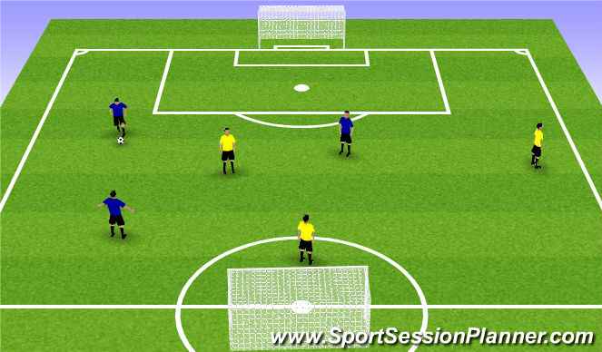 Football/Soccer Session Plan Drill (Colour): Match play