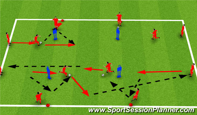 Football/Soccer Session Plan Drill (Colour): Screen 1