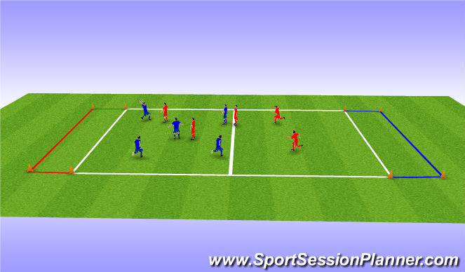 Football/Soccer Session Plan Drill (Colour): Stage 2