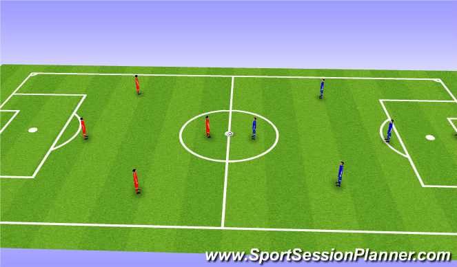 Football/Soccer Session Plan Drill (Colour): Stage 3