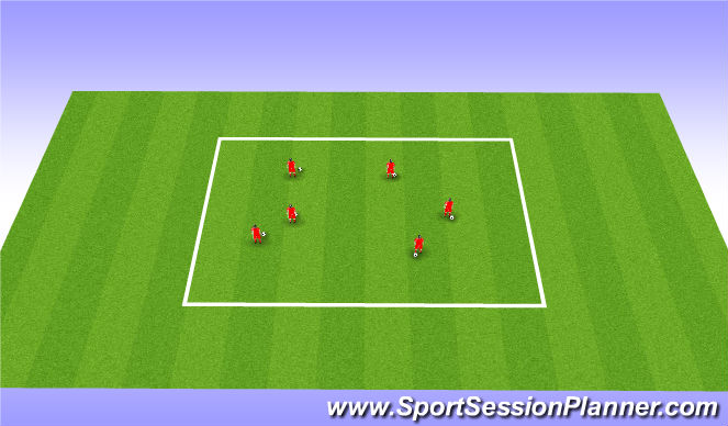 Football/Soccer Session Plan Drill (Colour): Ball Manipulation