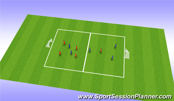 Football/Soccer Session Plan Drill (Colour): End Game