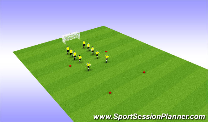 Football/Soccer Session Plan Drill (Colour): Animation 1