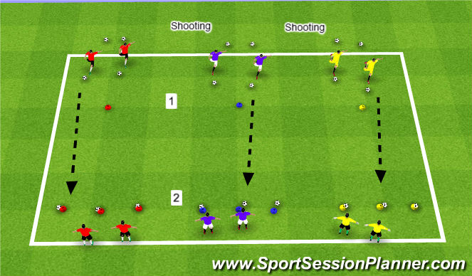 Football/Soccer Session Plan Drill (Colour): Fun Game