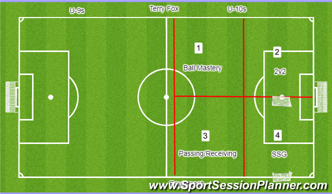 Football/Soccer: Week 1-Day 1 Pre Season (Functional: Striker, Beginner)