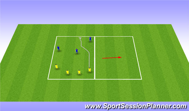 Football/Soccer Session Plan Drill (Colour): Warm Up