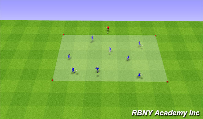 Football/Soccer Session Plan Drill (Colour): Juggling - on arrival