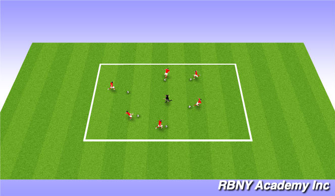 Football/Soccer Session Plan Drill (Colour): target practice