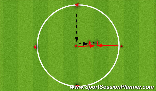 Football/Soccer Session Plan Drill (Colour): Animation 1