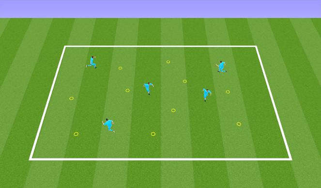 Football/Soccer Session Plan Drill (Colour): Warm Up