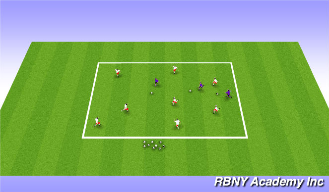 Football/Soccer Session Plan Drill (Colour): GhostBusters