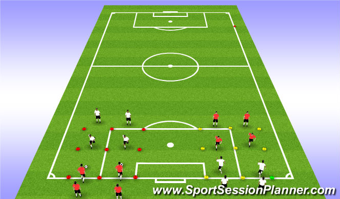 Football/Soccer Session Plan Drill (Colour): Ball Manipulation