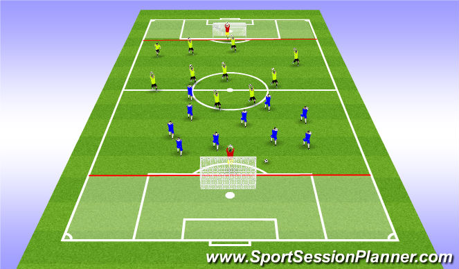 Football/Soccer Session Plan Drill (Colour): HandBall