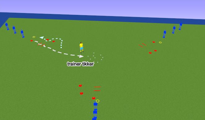 Hockey Session Plan Drill (Colour): Deel 1: neem de ballen weg 8'