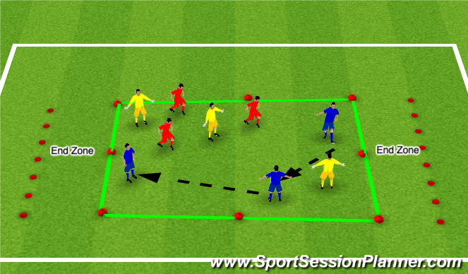 Football/Soccer Session Plan Drill (Colour): Screen 1