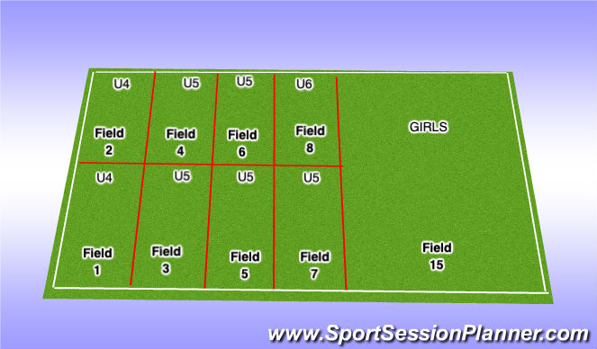 Football/Soccer Session Plan Drill (Colour): FIELD 1