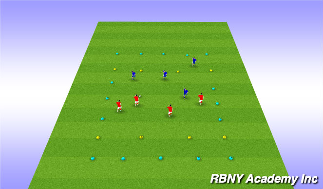 Football/Soccer Session Plan Drill (Colour): Endzone game