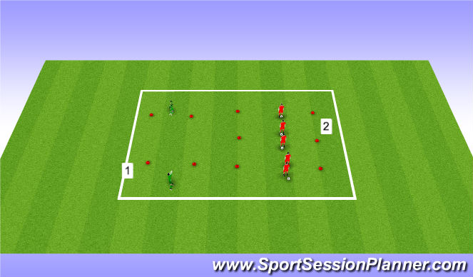 Football/Soccer Session Plan Drill (Colour): Fun warm up games