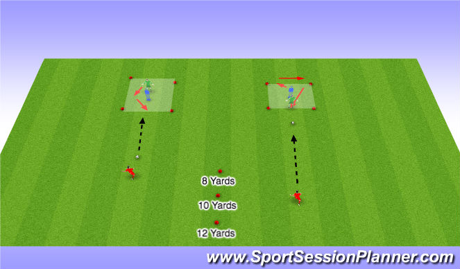 Football/Soccer Session Plan Drill (Colour): Warm up with feet and hands