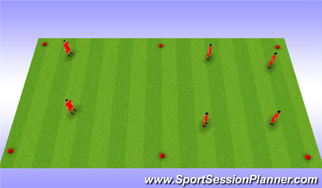 Football/Soccer Session Plan Drill (Colour): Physical Literacy