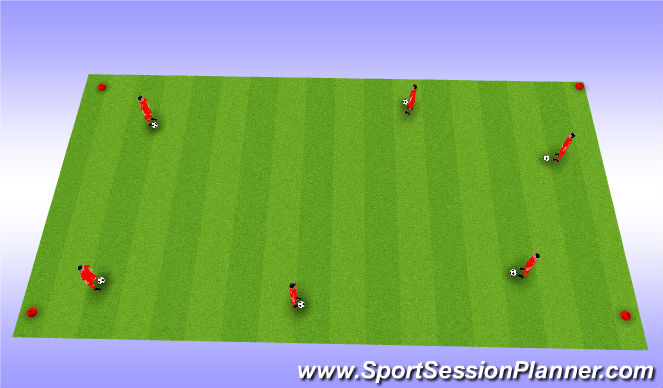 Football/Soccer Session Plan Drill (Colour): Technique