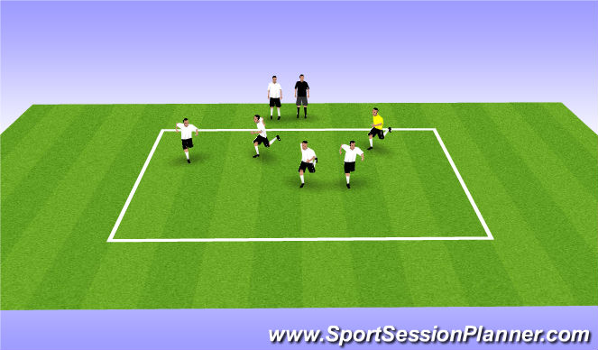 Football/Soccer Session Plan Drill (Colour): Tiger Tails