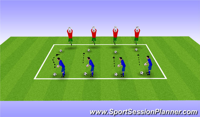 Football/Soccer Session Plan Drill (Colour): Screen 1