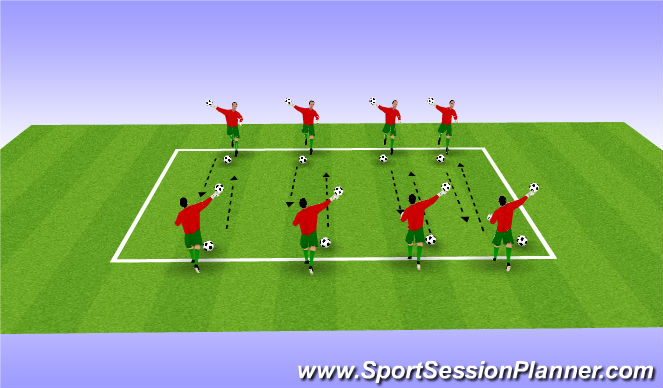 Football/Soccer Session Plan Drill (Colour): Screen 3