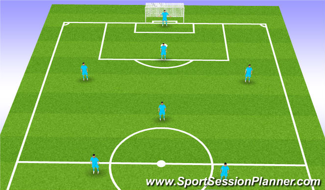 Football/Soccer Session Plan Drill (Colour): 1-1-2-1-2