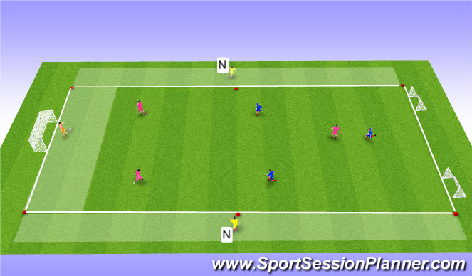 Football/Soccer Session Plan Drill (Colour): phase 4