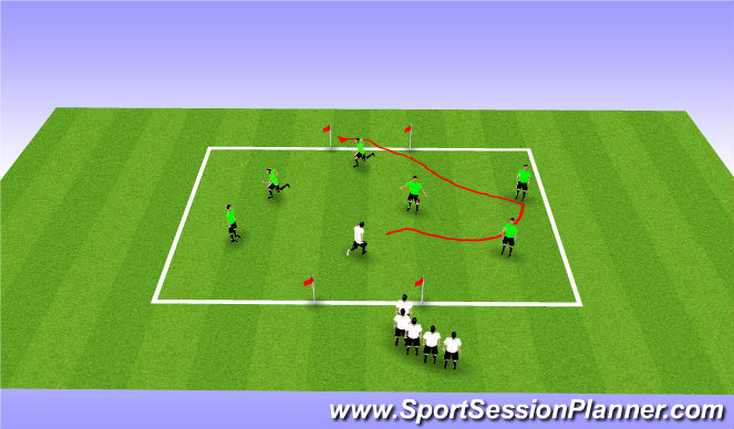 Football/Soccer Session Plan Drill (Colour): Agility Warm-up