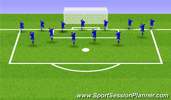 Football/Soccer Session Plan Drill (Colour): Cool Down