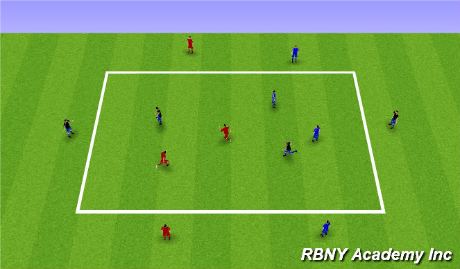 Football/Soccer Session Plan Drill (Colour): Main activity