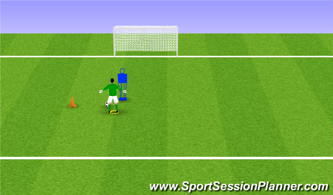 Football/Soccer Session Plan Drill (Colour): Side Step for Space