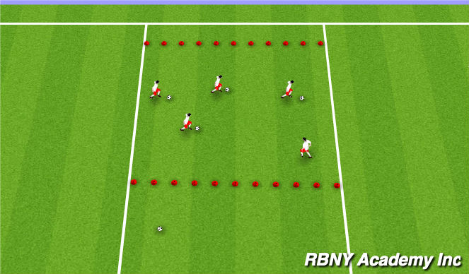 Football/Soccer Session Plan Drill (Colour): Knockout