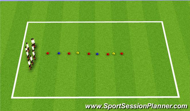 Football/Soccer Session Plan Drill (Colour): Memory I