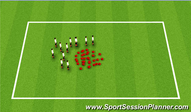 Football/Soccer: Tic-Tac-Toe (Psychological practices, Moderate)