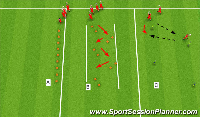 Football/Soccer Session Plan Drill (Colour): Screen 1