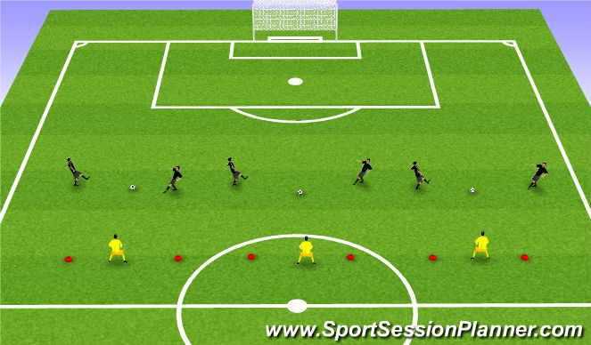 Football/Soccer Session Plan Drill (Colour): Exercise