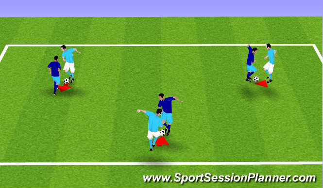 Football/Soccer Session Plan Drill (Colour): Handshake Passing