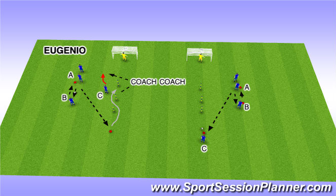 Football/Soccer Session Plan Drill (Colour): Screen 1