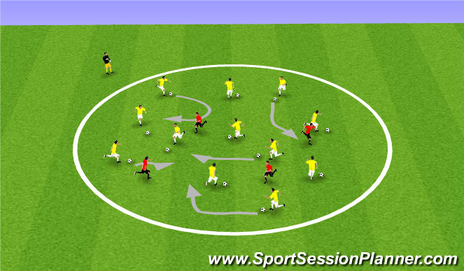 Football/Soccer Session Plan Drill (Colour): TAG Game